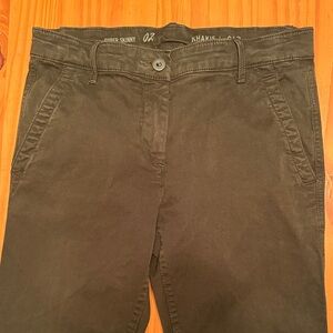 Black/Charcoal Super Skinny Khakis by Gap